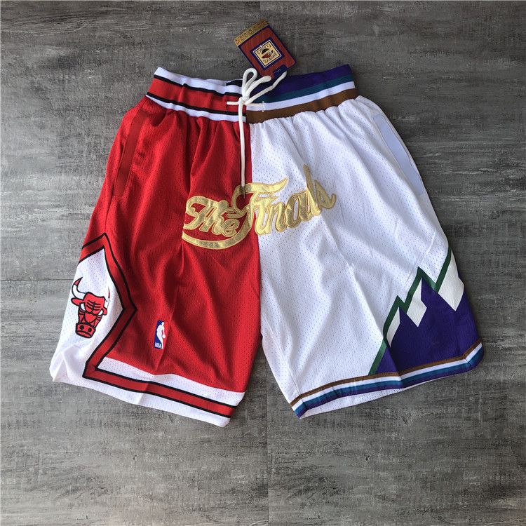 Men NBA 2021 Chicago Bulls Red Shorts 2